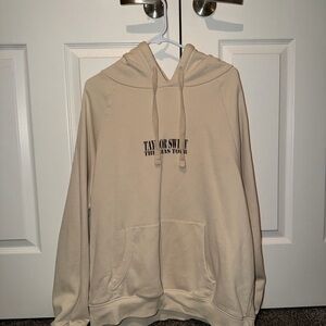 Taylor Swift Eras Tour Beige Hoodie